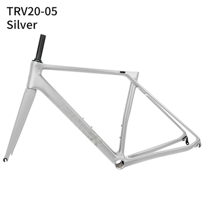 Carbon Road Bike Frameset 130x9mm Hub Lightweight V-Brake Racing Frame 700C Max 28C Tire