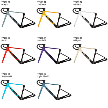Carbon Gravel Frameset with Integrated Handlebar Lightweight Road Bike Frame Set Upgraded Tool Box UDH