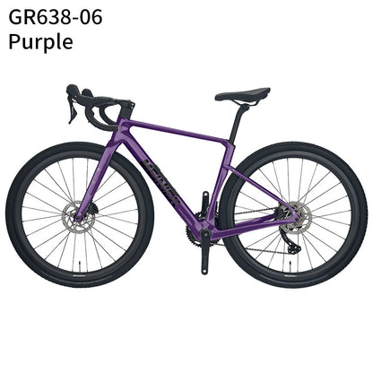 MEINIER Carbon Fiber Gravel Bike GRX BR600 2X11S Hydraulic Disc Brake Gravel Road Bike for Bikepacking and Longer Journeys