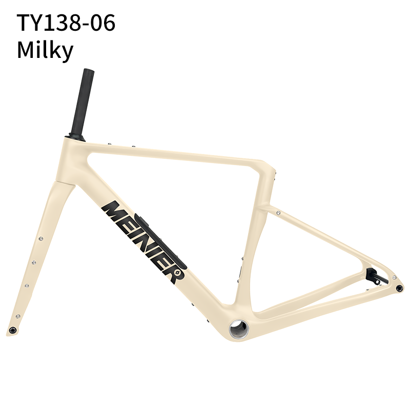 TY138 Chameleon Color Carbon Gravel Frameset with Tool Box UDH Hanger T47 Bottom Bracket Cyclocross Frame