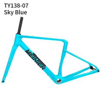 Carbon Gravel Frame Flat Mount Disc Brake 700C*47C T47 Bottom Bracket Internal Cable Gravel Bicycle Frameset Road Bike