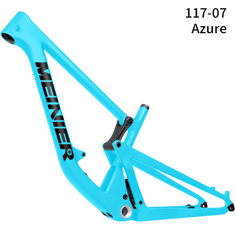 Lightweight 29er full suspension frame mtb Customizable Colors Soft Tail MTB Frame Carbon Fiber Mountain Bike Frame Boost 148x12mm UDH