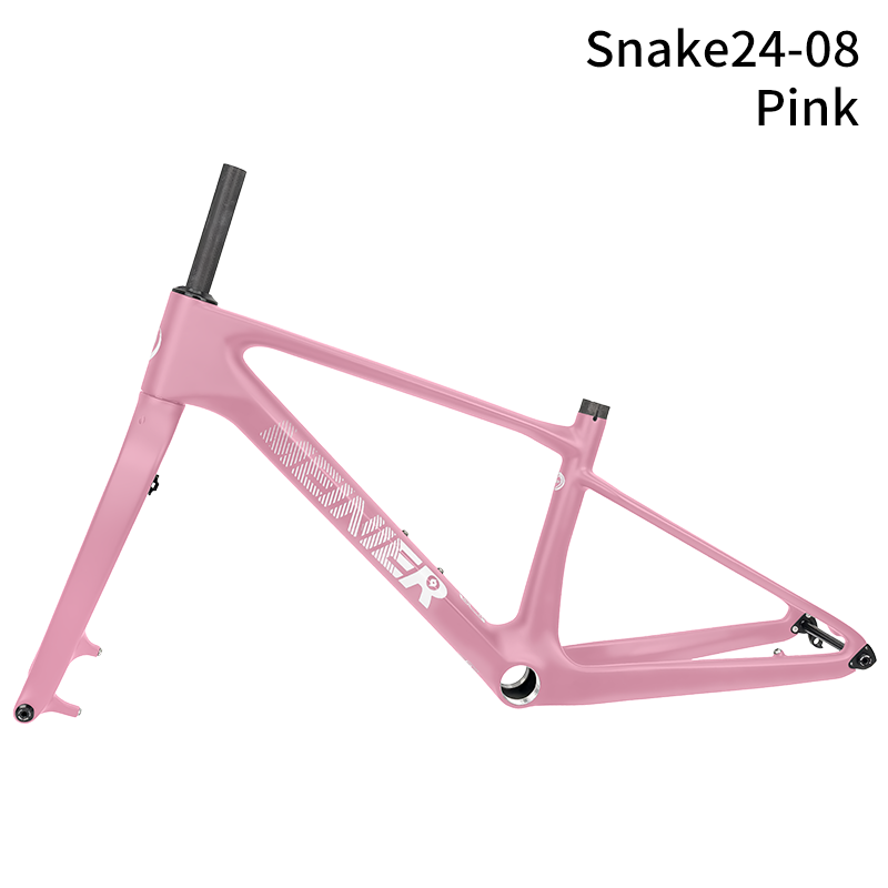 24inch Carbon Fiber MTB Hardtail Frameset with Carbon Rigid Fork Full Internal Routing T47 Bottom Bracket