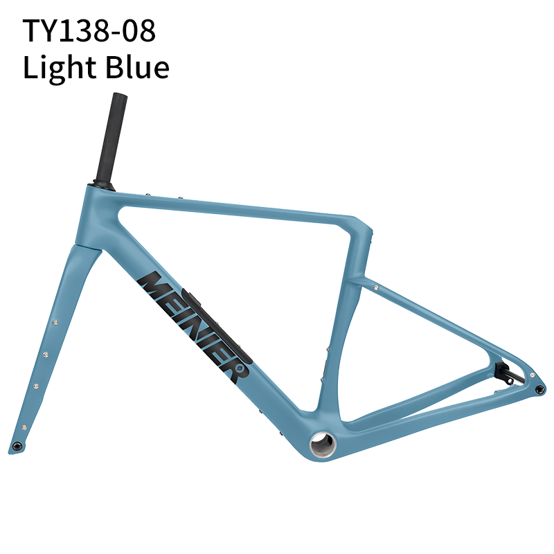 Carbon Gravel Frame Flat Mount Disc Brake 700C*47C T47 Bottom Bracket Internal Cable Gravel Bicycle Frameset Road Bike
