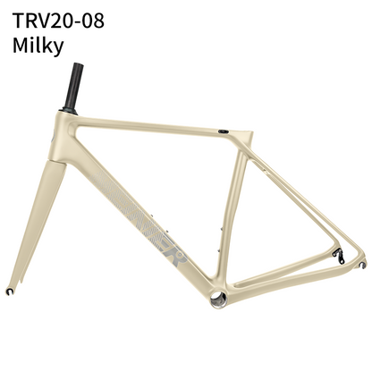 700C Carbon Fibre V-Brake Customized Color Carbon Bike Frames for Road Bicycles Max 28C Tire
