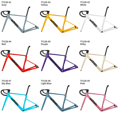 Carbon Gravel Frame UDH 142x12mm Axle Disc Brake Cyclocross Frameset with Tool Box