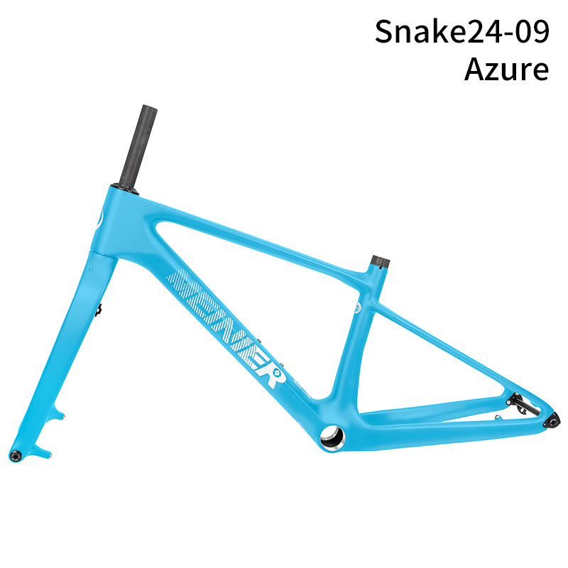 24inch Carbon Fiber MTB Hardtail Frameset with Carbon Rigid Fork Full Internal Routing T47 Bottom Bracket