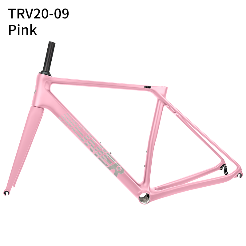 700C Carbon Fibre V-Brake Customized Color Carbon Bike Frames for Road Bicycles Max 28C Tire