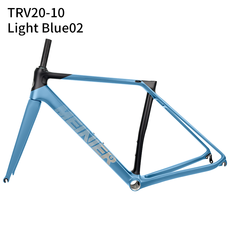 700C Carbon Fibre V-Brake Customized Color Carbon Bike Frames for Road Bicycles Max 28C Tire