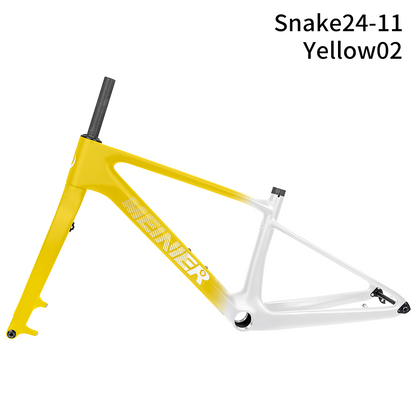 24inch Carbon Fiber MTB Hardtail Frameset with Carbon Rigid Fork Full Internal Routing T47 Bottom Bracket