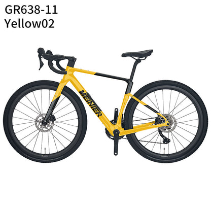 MEINIER Carbon Fiber Gravel Bike GRX BR600 2X11S Hydraulic Disc Brake Gravel Road Bike for Bikepacking and Longer Journeys