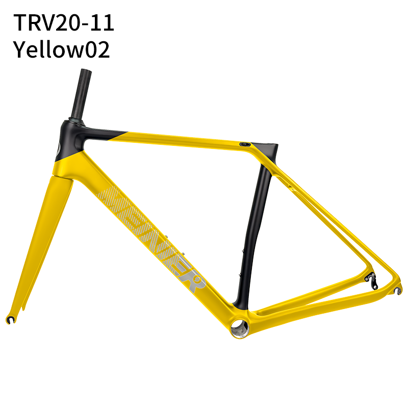 700C Carbon Fibre V-Brake Customized Color Carbon Bike Frames for Road Bicycles Max 28C Tire