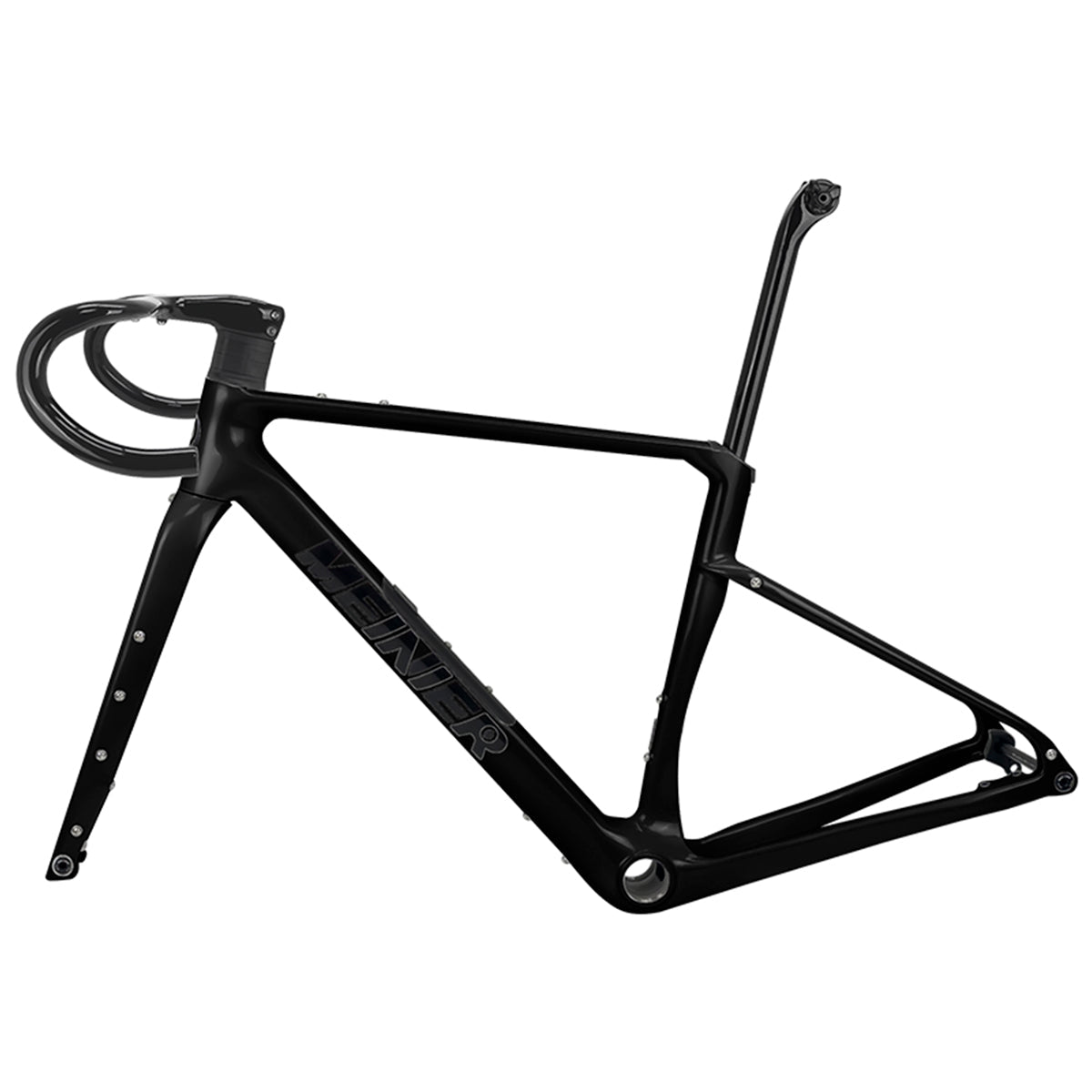 Carbon Gravel Frame UDH 142x12mm Axle Disc Brake Cyclocross Frameset with Tool Box