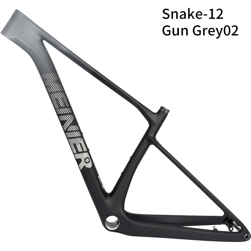 Snake 29er Hardtail Mountain Bike Frame Thru Axle Frame Disc Brake Routing Internal Max 29erx2.4 Tire Carbon MTB Frame