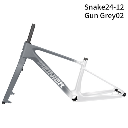 24inch Carbon Fiber MTB Hardtail Frameset with Carbon Rigid Fork Full Internal Routing T47 Bottom Bracket