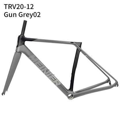 Carbon Road Bike Frameset 130x9mm Hub Lightweight V-Brake Racing Frame 700C Max 28C Tire