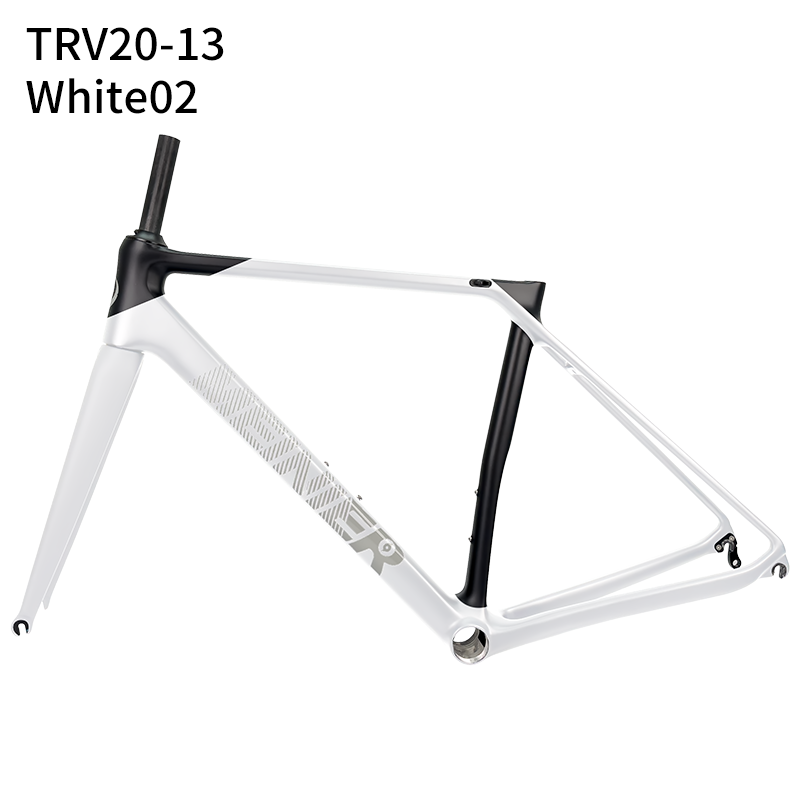 700C Carbon Fibre V-Brake Customized Color Carbon Bike Frames for Road Bicycles Max 28C Tire