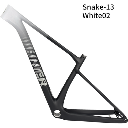 Snake 29er Hardtail Mountain Bike Frame Thru Axle Frame Disc Brake Routing Internal Max 29erx2.4 Tire Carbon MTB Frame