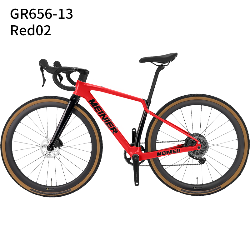 2x11Speed Gravel Road Bike with Carbon Fiber 12°Drop Handlebar Carbon Gravel Bike Internal Cable Routing
