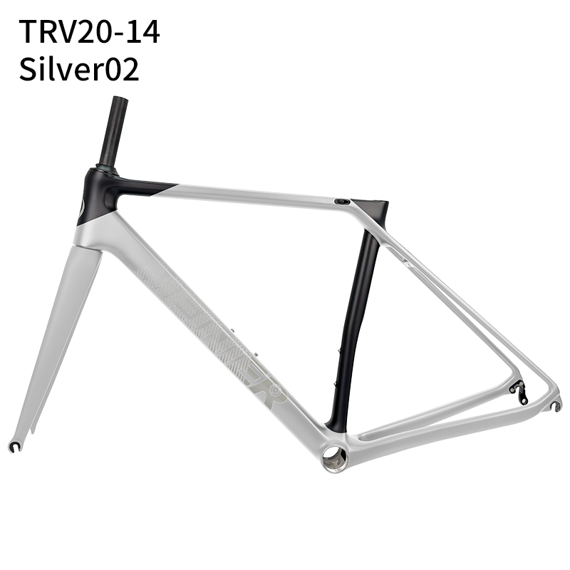 700C Carbon Fibre V-Brake Customized Color Carbon Bike Frames for Road Bicycles Max 28C Tire
