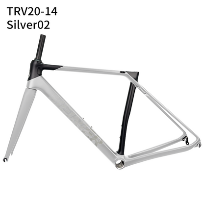 Carbon Road Bike Frameset 130x9mm Hub Lightweight V-Brake Racing Frame 700C Max 28C Tire