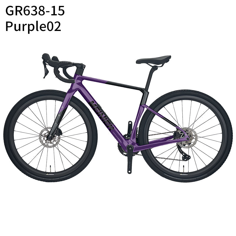 MEINIER Carbon Fiber Gravel Bike GRX BR600 2X11S Hydraulic Disc Brake Gravel Road Bike for Bikepacking and Longer Journeys