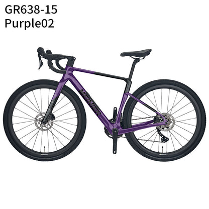 MEINIER Carbon Fiber Gravel Bike GRX BR600 2X11S Hydraulic Disc Brake Gravel Road Bike for Bikepacking and Longer Journeys