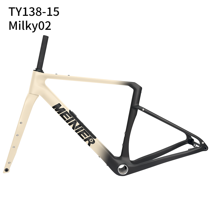 Carbon Gravel Frame Flat Mount Disc Brake 700C*47C T47 Bottom Bracket Internal Cable Gravel Bicycle Frameset Road Bike