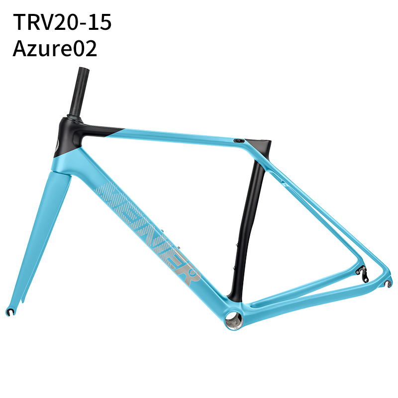 700C Carbon Fibre V-Brake Customized Color Carbon Bike Frames for Road Bicycles Max 28C Tire