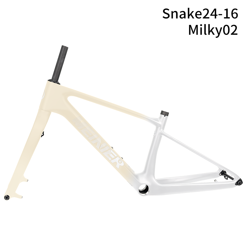 24inch Carbon Fiber MTB Hardtail Frameset with Carbon Rigid Fork Full Internal Routing T47 Bottom Bracket