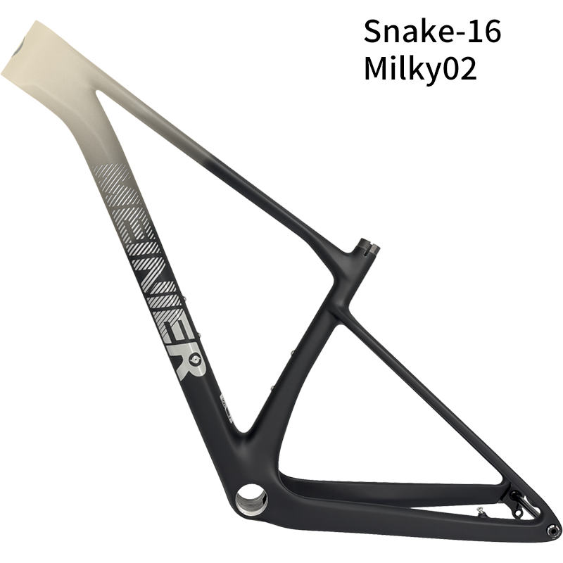 Snake 29er Hardtail Mountain Bike Frame Thru Axle Frame Disc Brake Routing Internal Max 29erx2.4 Tire Carbon MTB Frame