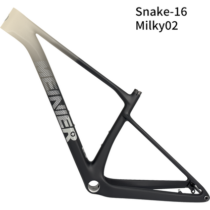 Snake 29er Hardtail Mountain Bike Frame Thru Axle Frame Disc Brake Routing Internal Max 29erx2.4 Tire Carbon MTB Frame
