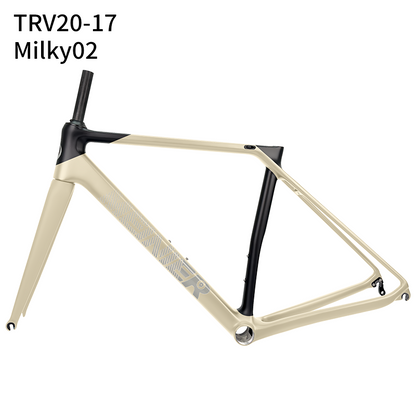700C Carbon Fibre V-Brake Customized Color Carbon Bike Frames for Road Bicycles Max 28C Tire