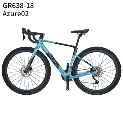 MEINIER Carbon Fiber Gravel Bike GRX BR600 2X11S Hydraulic Disc Brake Gravel Road Bike for Bikepacking and Longer Journeys