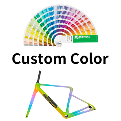 TY138 Chameleon Color Carbon Gravel Frameset with Tool Box UDH Hanger T47 Bottom Bracket Cyclocross Frame