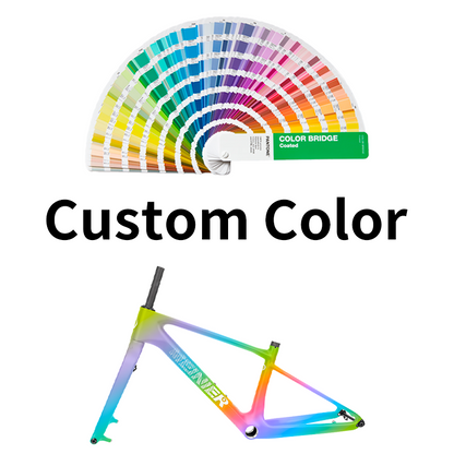 24inch Carbon Fiber MTB Hardtail Frameset with Carbon Rigid Fork Full Internal Routing T47 Bottom Bracket
