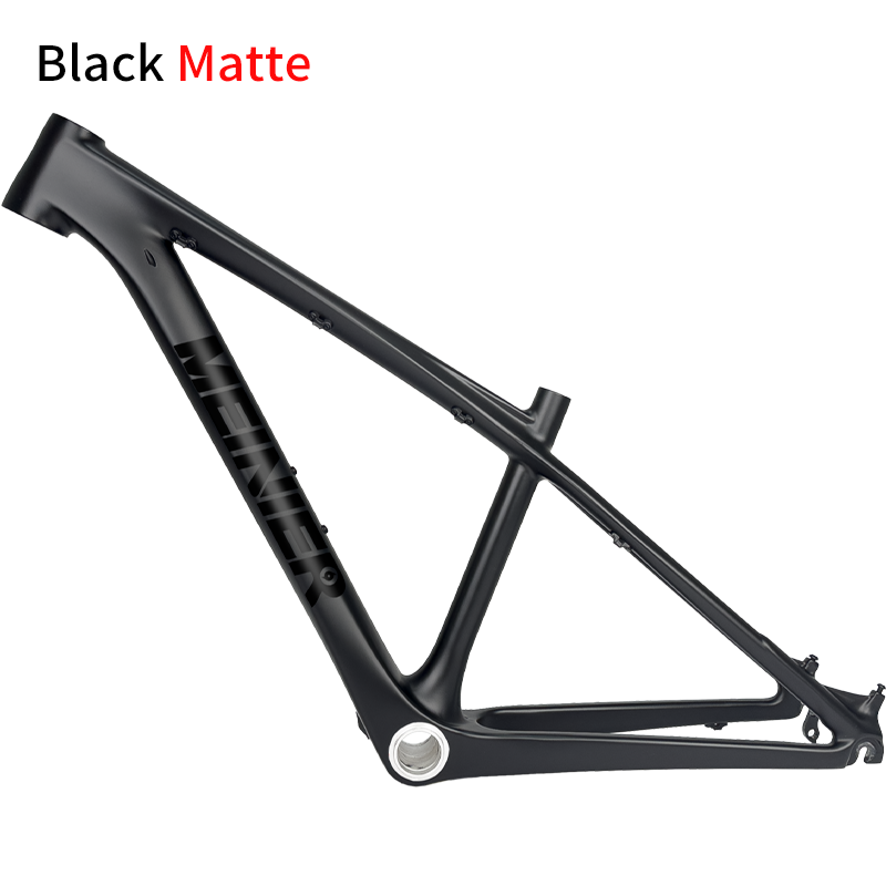 26 Inch T1000 Carbon Fiber MTB Hardtail Frame with Straight Tube Rigid Fork Disc Frameset 135x9mm Hub Lightweight Durable