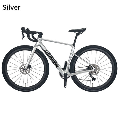 MEINIER Carbon Fiber Gravel Bike GRX BR600 2X11S Hydraulic Disc Brake Gravel Road Bike for Bikepacking and Longer Journeys