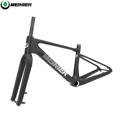 24inch Carbon Fiber MTB Hardtail Frameset with Carbon Rigid Fork Full Internal Routing T47 Bottom Bracket
