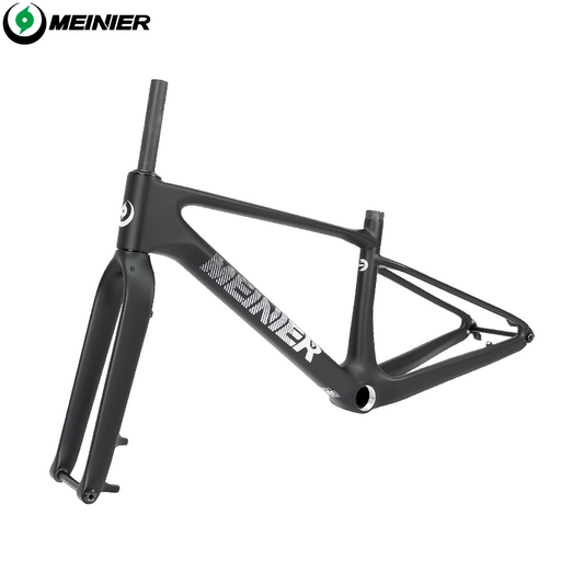 24inch Carbon Fiber MTB Hardtail Frameset with Carbon Rigid Fork Full Internal Routing T47 Bottom Bracket