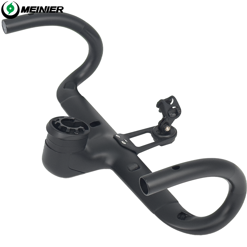Road Bike Carbon Handlebar 420x90/100/110/120mm Integrated Handlebar Fully Hidden Cabel