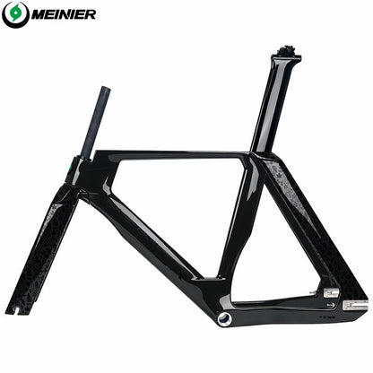 Full carbon Track Bike Frame Fork Seatpost Fixed gear UD matt Fork 700C