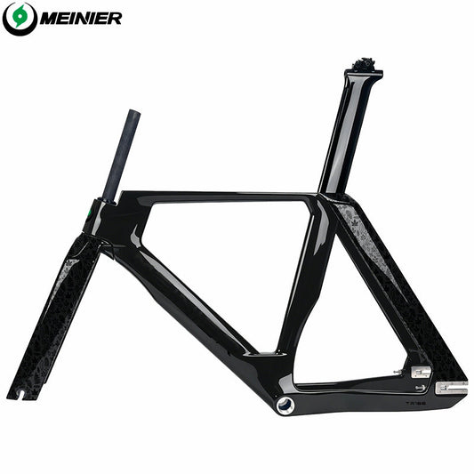 Full carbon Track Bike Frame Fork Seatpost Fixed gear UD matt Fork 700C